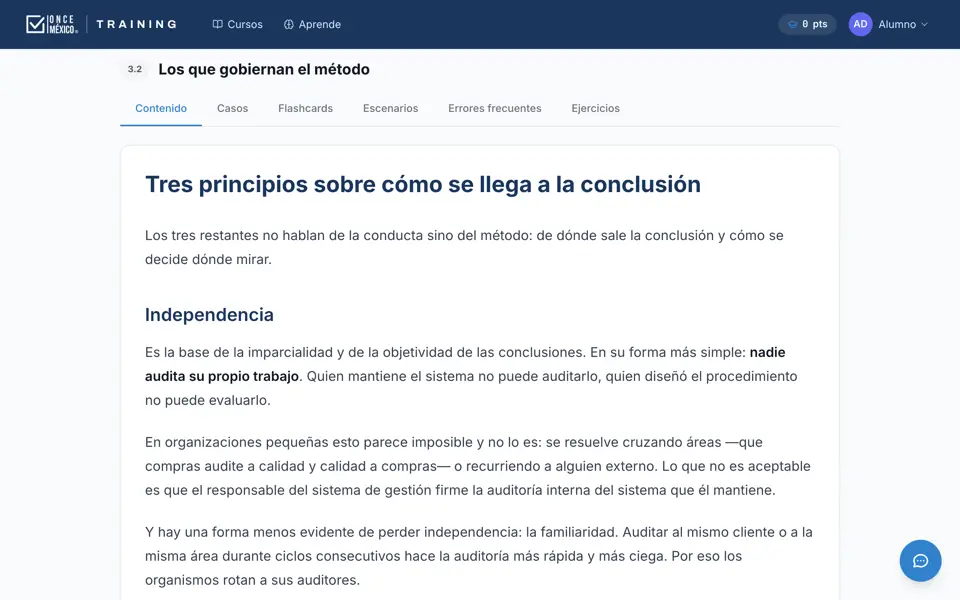 Lectura de un tema en la plataforma