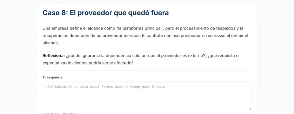 Caso práctico con espacio para tu respuesta