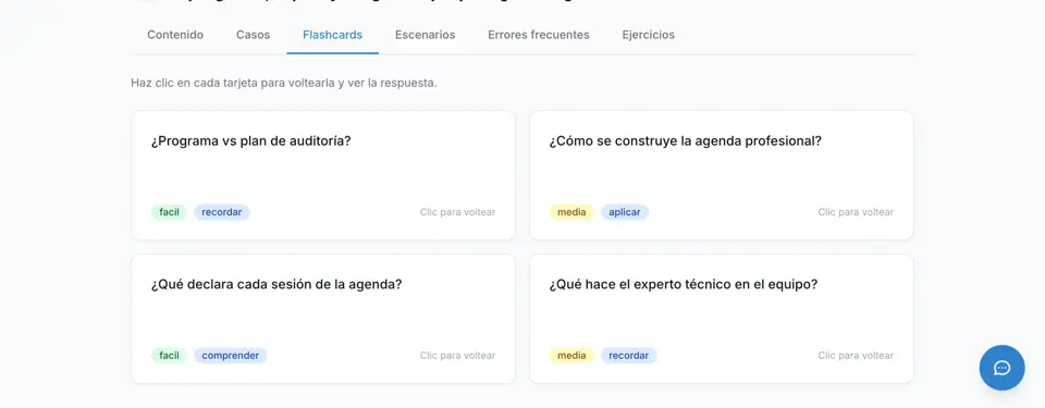 Fichas de repaso de un tema