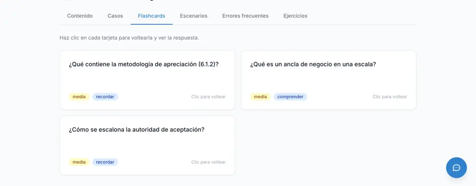 Fichas de repaso de un tema
