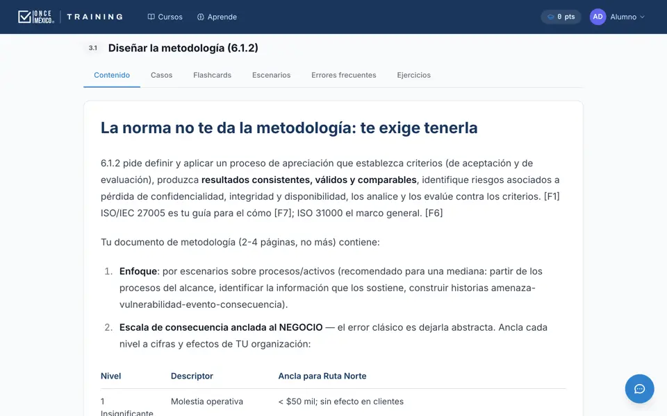 Lectura de un tema en la plataforma