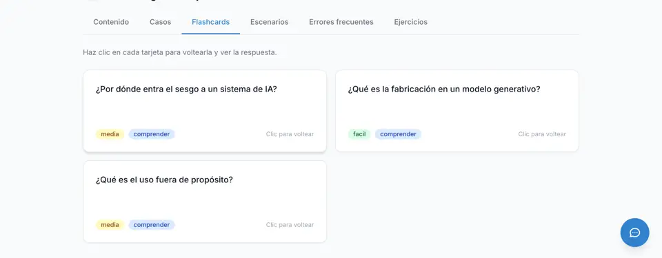 Fichas de repaso de un tema