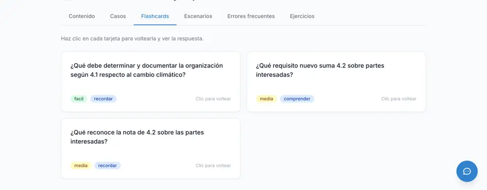 Fichas de repaso de un tema